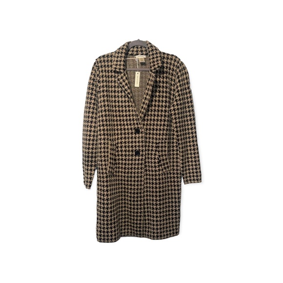 MAX STUDIO Houndstooth Fuzzy Jacquard Sweater M NWT - Picture 6 of 8